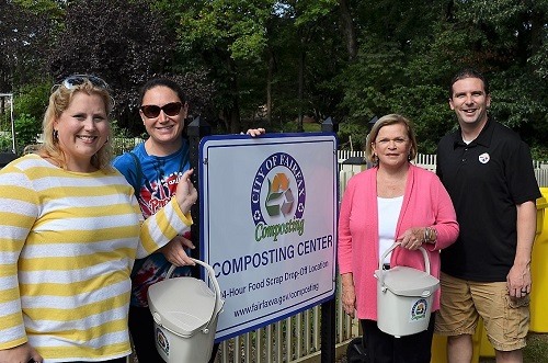 Composting Sign and Councilmembers