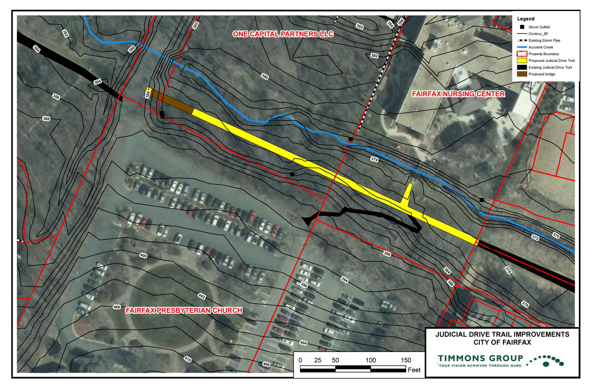 Judicial Drive Trail Map