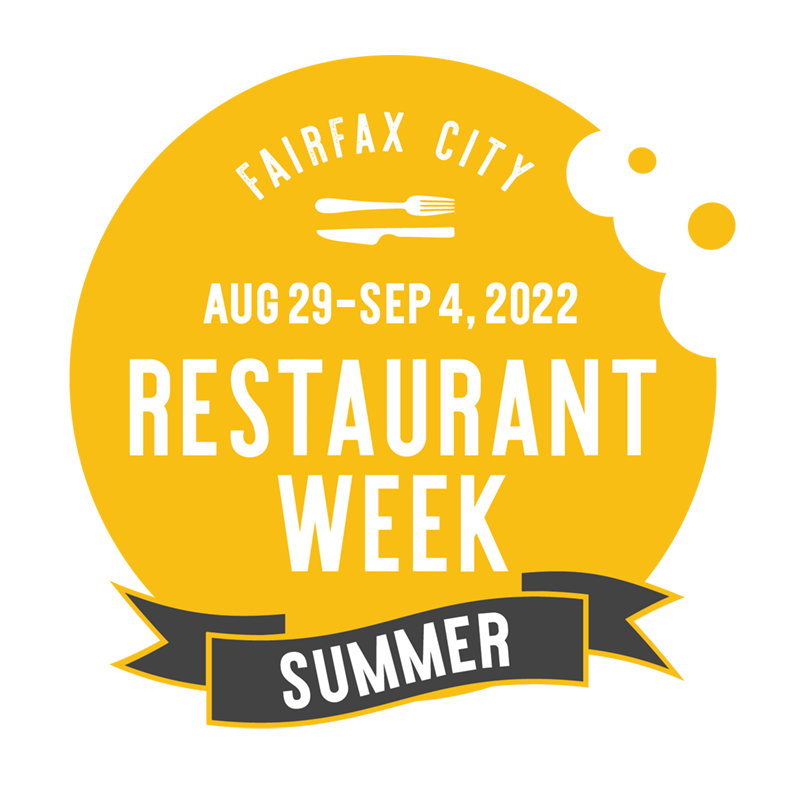 Restaurant Week Summer 2022 round yellow  logo