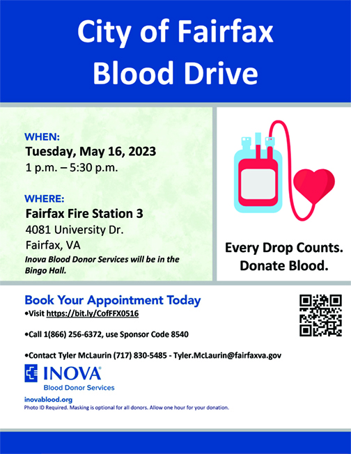 Blood donation flyer website May 16 2023