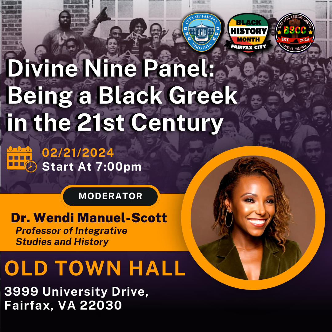 Divine Nine Panel: Being a Black Greek in the 21st Century graphic