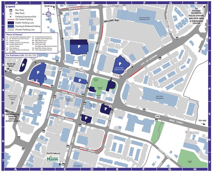 Public Parking Map for Fairfax Pride