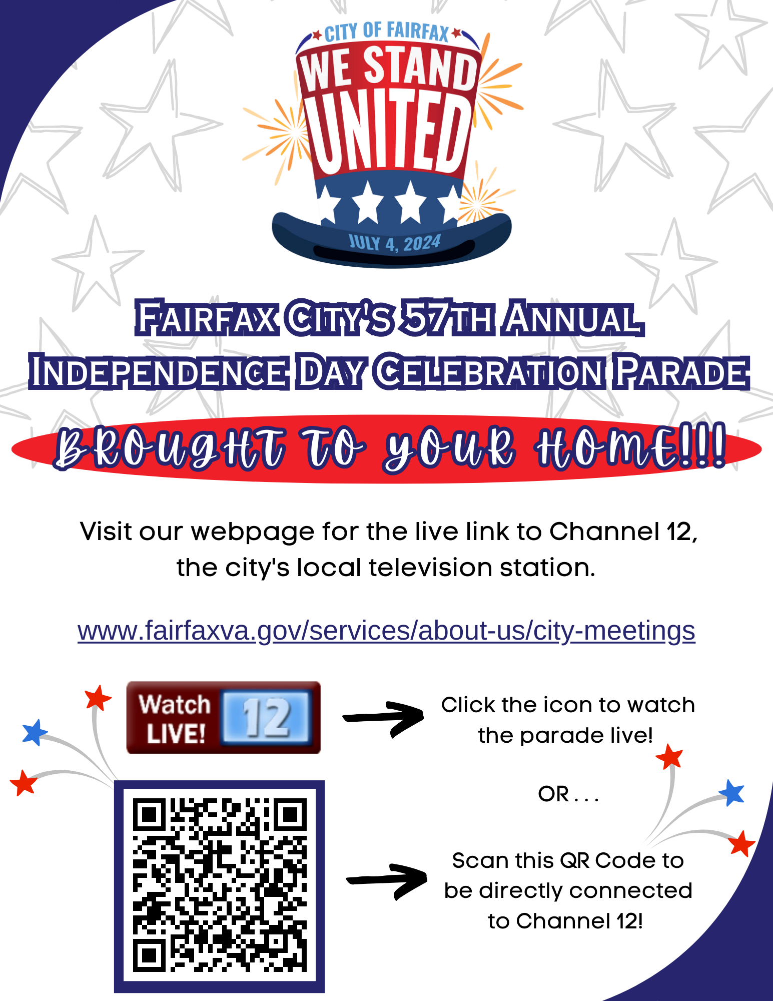 Watch the Parade LIVE! Flyer 