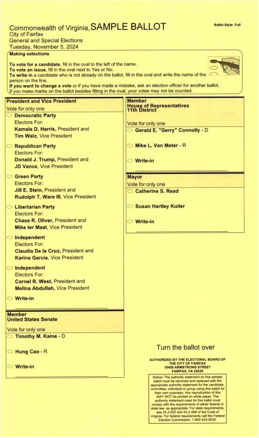 Full Front Ballot