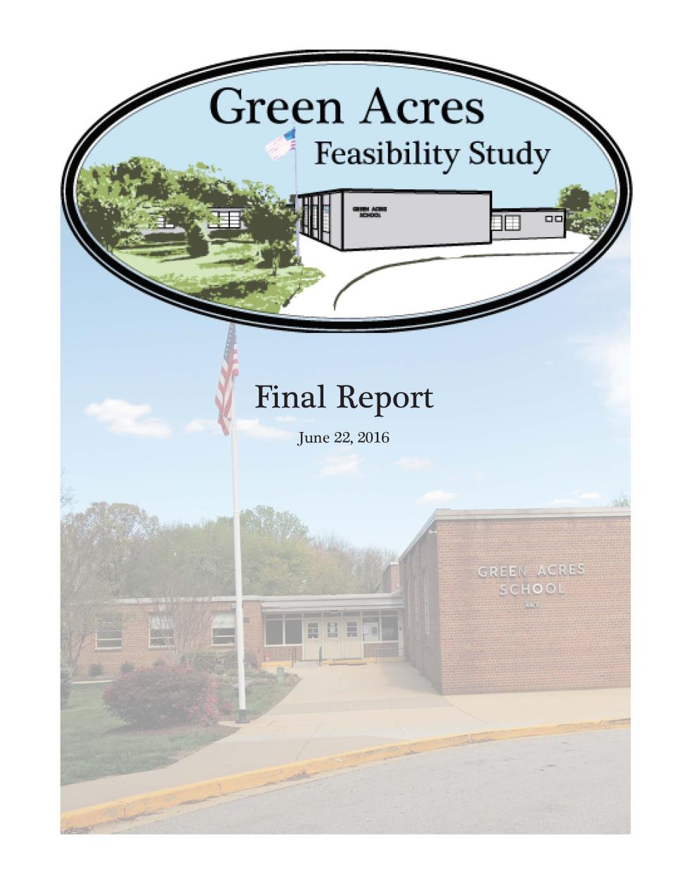 Front cover of Green Acres Feasibility Study